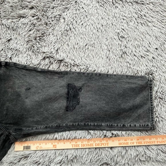 Express size 12P Jeans Black Distressed Ankle Boot - Picture 8 of 12